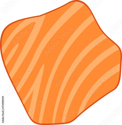 Fresh Salmon Fillet Illustration
