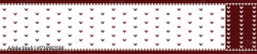 saree design illustration, white  body  red border, saree for puja