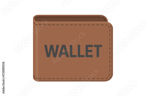 Simple Wallet Line Art