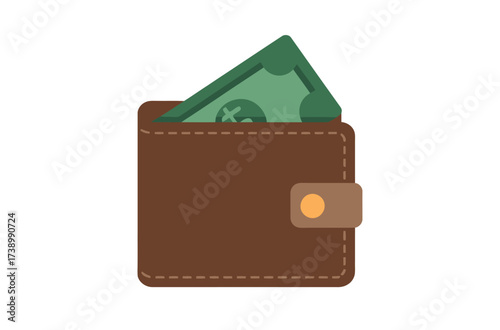 Stylish Wallet Illustration
