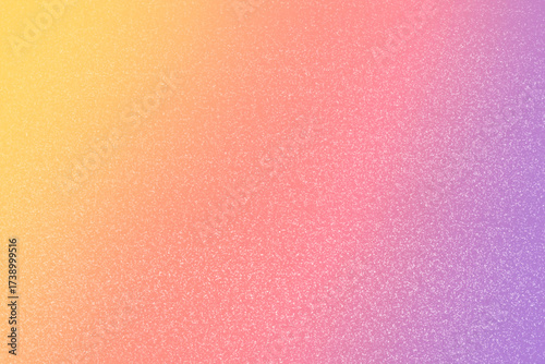 Purple orange yellow White Gradient Blurred with Grainy Noise Texture Background, for art product design, social media, trendy,vintage,brochure,banner.