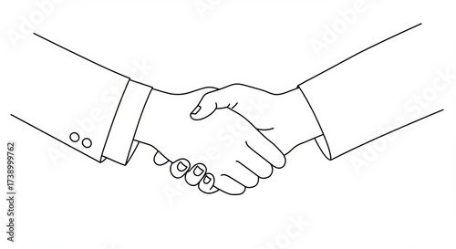 Professional handshake symbolizes partnership and successful deal closure in business