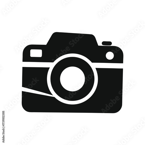 Photo camera vector icon isolated 
