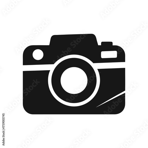 Photo camera vector icon isolated 
