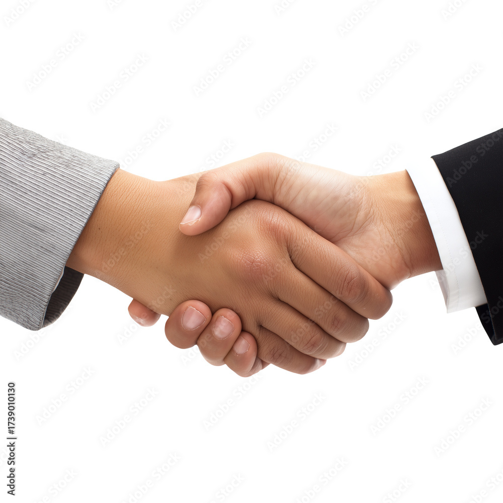 Fototapeta premium Handshake agreement between two people