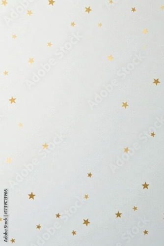 Light Blue Background with Scattered Gold Stars A Serene and Elegant Design for Various Applications