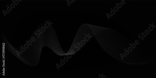 Texture abstract background design. Modern wavy line pattern in monochrome colors. picture art