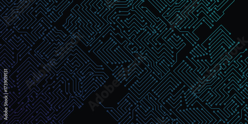 High tech technology geometric stock illustration. 