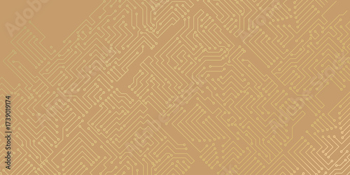 High tech technology geometric stock illustration. 