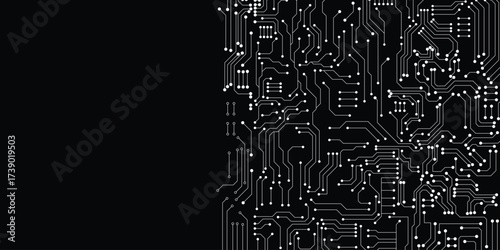 Abstract Technology Background , circuit board pattern 