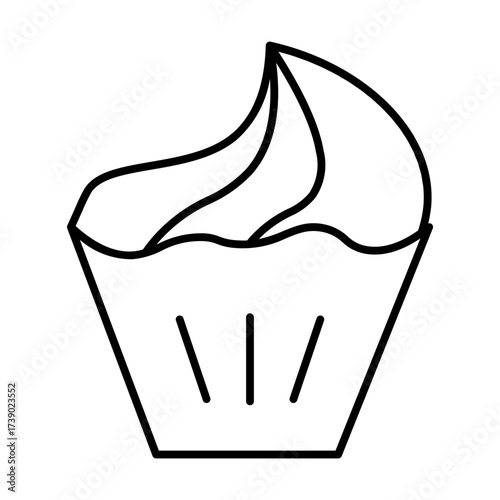 cake line icon