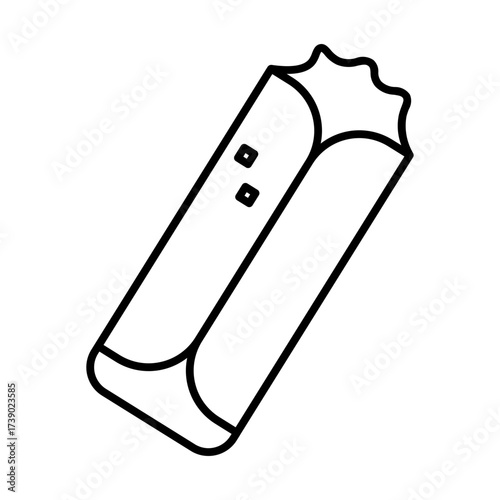 doner kebab line icon