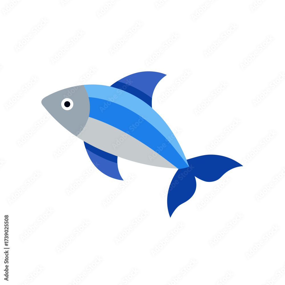 Obraz premium a fish swimming vector