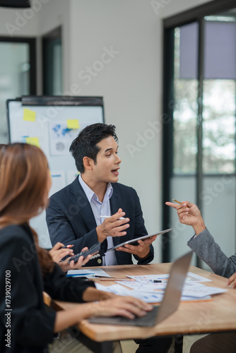 business people working together in office