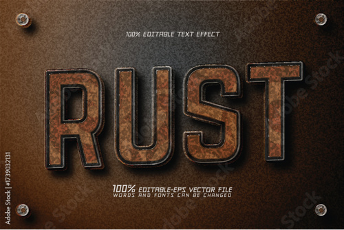 rust effect text editable text effect	
