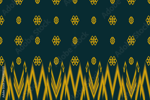 Geometric ethnic ikat oriental pattern design for clothing, wallpaper, background, sarong, saree, blanket, bedsheet, fabric and much more.