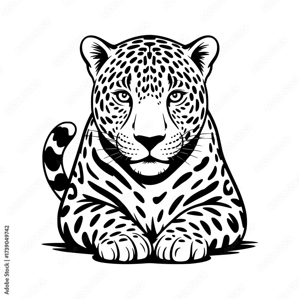 Fototapeta premium Vector art of geometric pattern with black and white elements