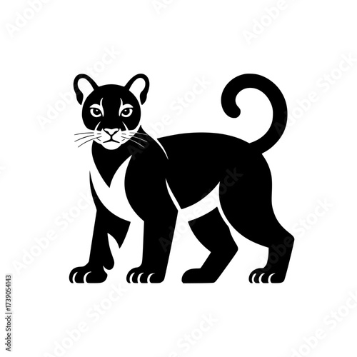 Vector art of black panther illustration