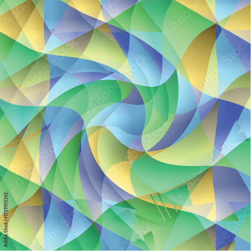Colorful distorted abstract geometric pattern. Vector illustration
