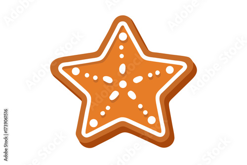 Gingerbread star for holiday baking and decoration