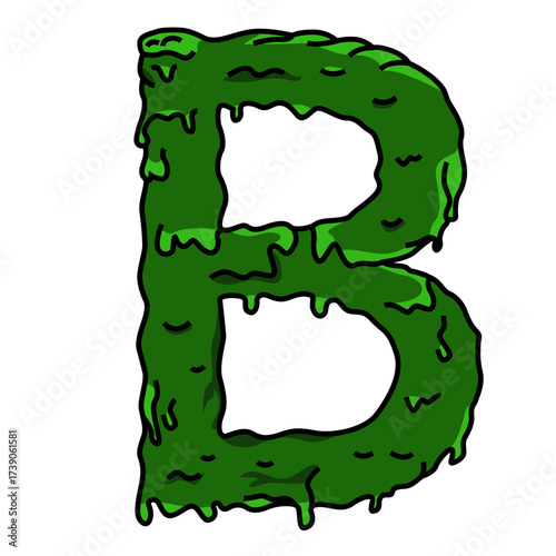 green letter b