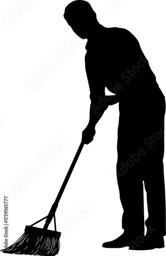 job, labor, silhouette, broom, cleaner, cleaning, hat, hygiene, man, sweeping, tool, street, traditional, barefoot beach, manual labor, men at work, street cleaner
