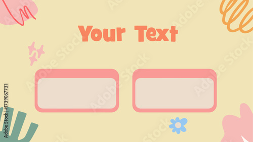 Kid Presentation Creative business PowerPoint presentation slides template design. Use for modern keynote presentation background, brochure design, website slider, landing page, annual report, company