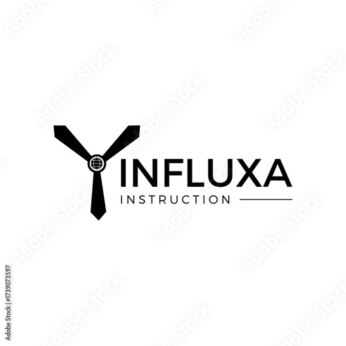 INFLUXA Instruction Logo AviationThemed Tie amp Propeller