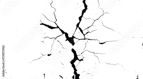 Texture soil dry crack background pattern. Scratched or cracked vector illustration. holes on stone grunge or wall surface, collapse, broken crack, crack grunge texture.
