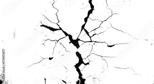 Texture soil dry crack background pattern. Scratched or cracked vector illustration. holes on stone grunge or wall surface, collapse, broken crack, damage, crevice, crack grunge texture. vector eps10