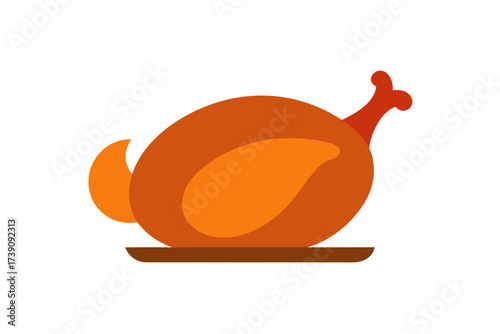 vector illustration of an orange pumpkin
