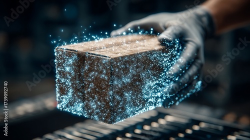 Advanced logistics technology ensuring safe and traceable delivery process with digital integration