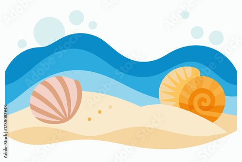 sea shell on the beach