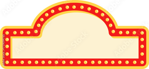 Retro Lightbulb Signage, Theater Style Display.