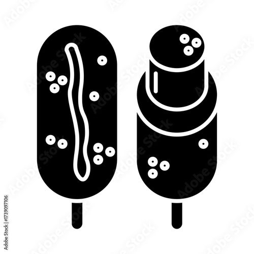 corndog glyph icon