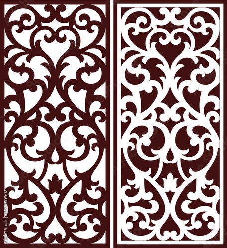 Flower Jali Vector EPS file & laser cutting CNC Design For metal .