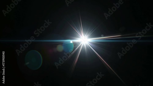 Real Shoot Cinematic Lens Flare Overlay on Black Background at 1000fps Slow Motion.