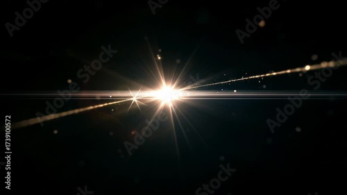 Real Shoot Cinematic Lens Flare Overlay on Black Background at 1000fps Slow Motion.