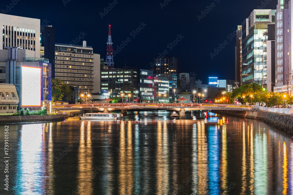 Obraz premium 博多 夜の中洲