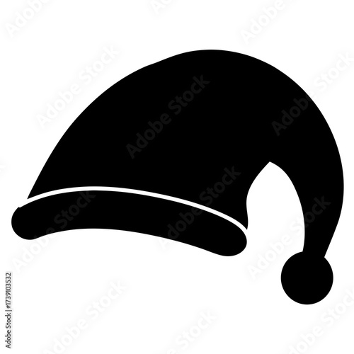 vector illustration of a Santa cap
