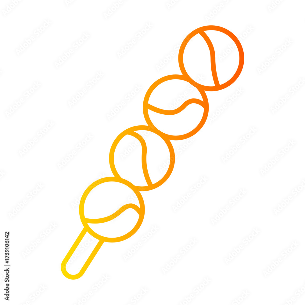 Obraz premium dango gradient icon