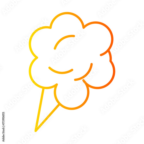 cotton candy gradient icon