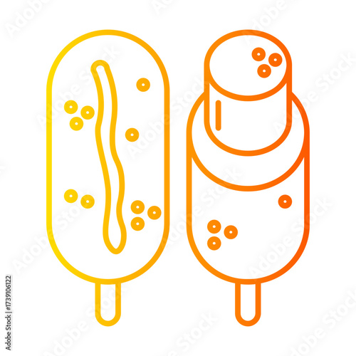 corndog gradient icon