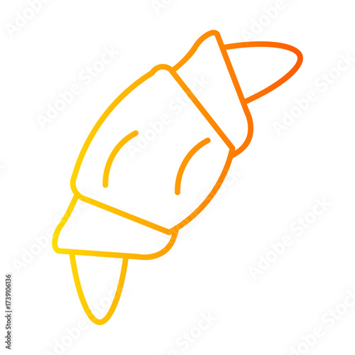 croissant gradient icon