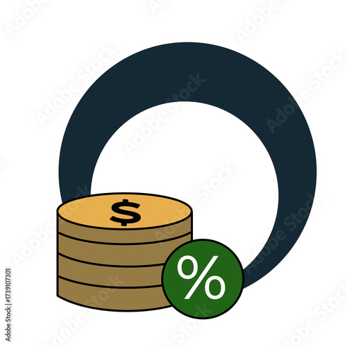 gold coins with dollar sign
