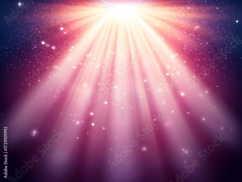 Magical Pink Purple Light Rays Sparkle Background