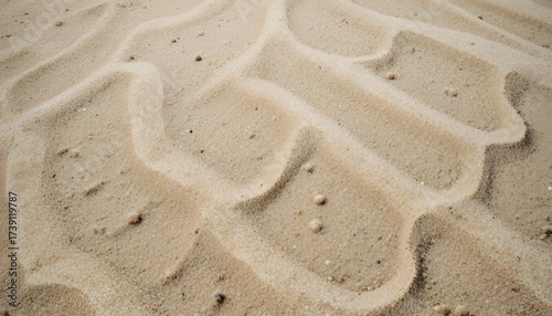 Close-Up Full Frame of Fine Sand Texture Creating Natural Beach Background Design