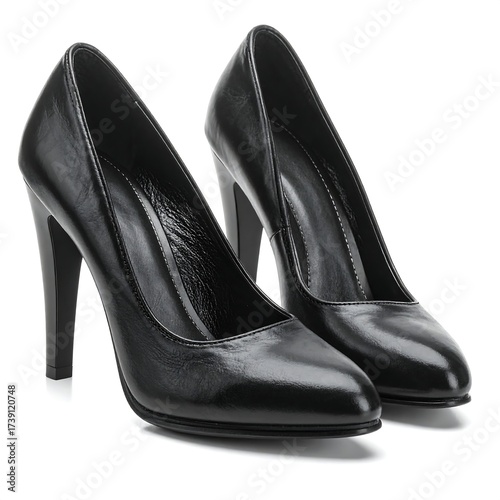 Pair of black high heels (2)