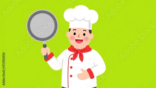 chef with a plate of food and chef