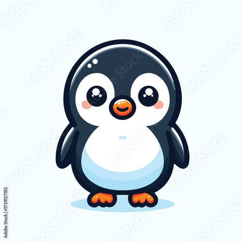 Cute Penguin Vector Illustration